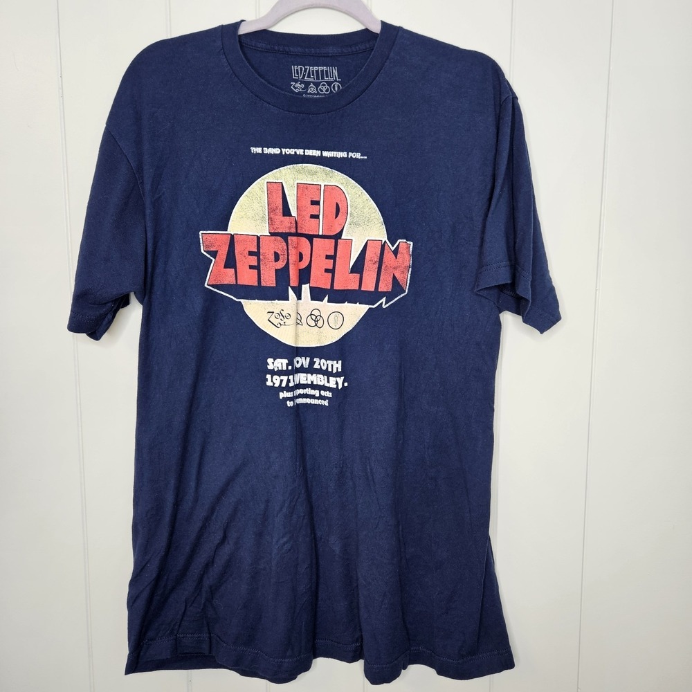 Led Zeppelin Tee Shirt‎ Size XL Navy Blue